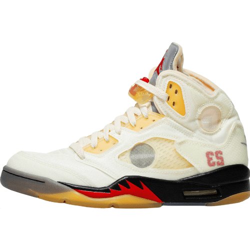 JORDAN 5 Retro - Off-white Sail Sneakers Unisex Streetwear Limited Edition