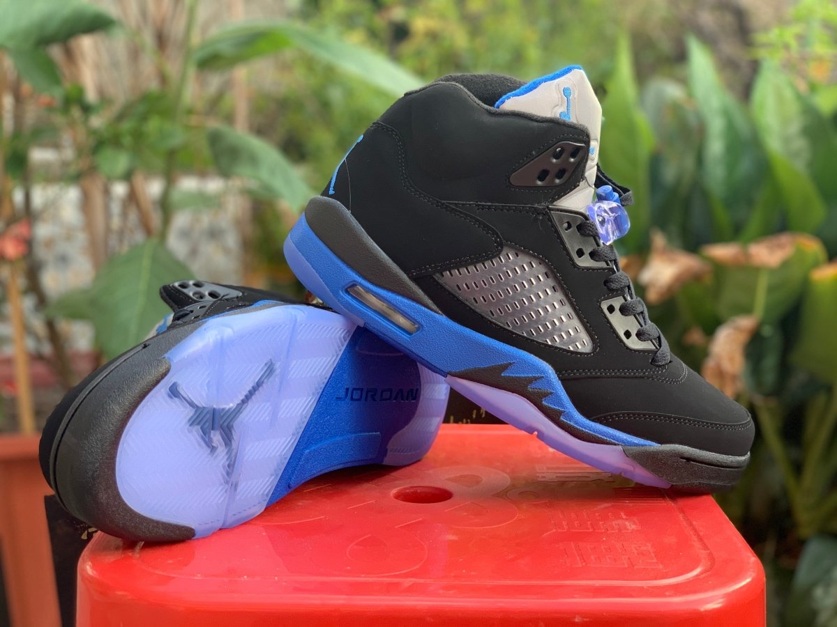 JORDAN 5 Retro - Racer Sneakers - Blue Unisex Streetwear Limited Edition