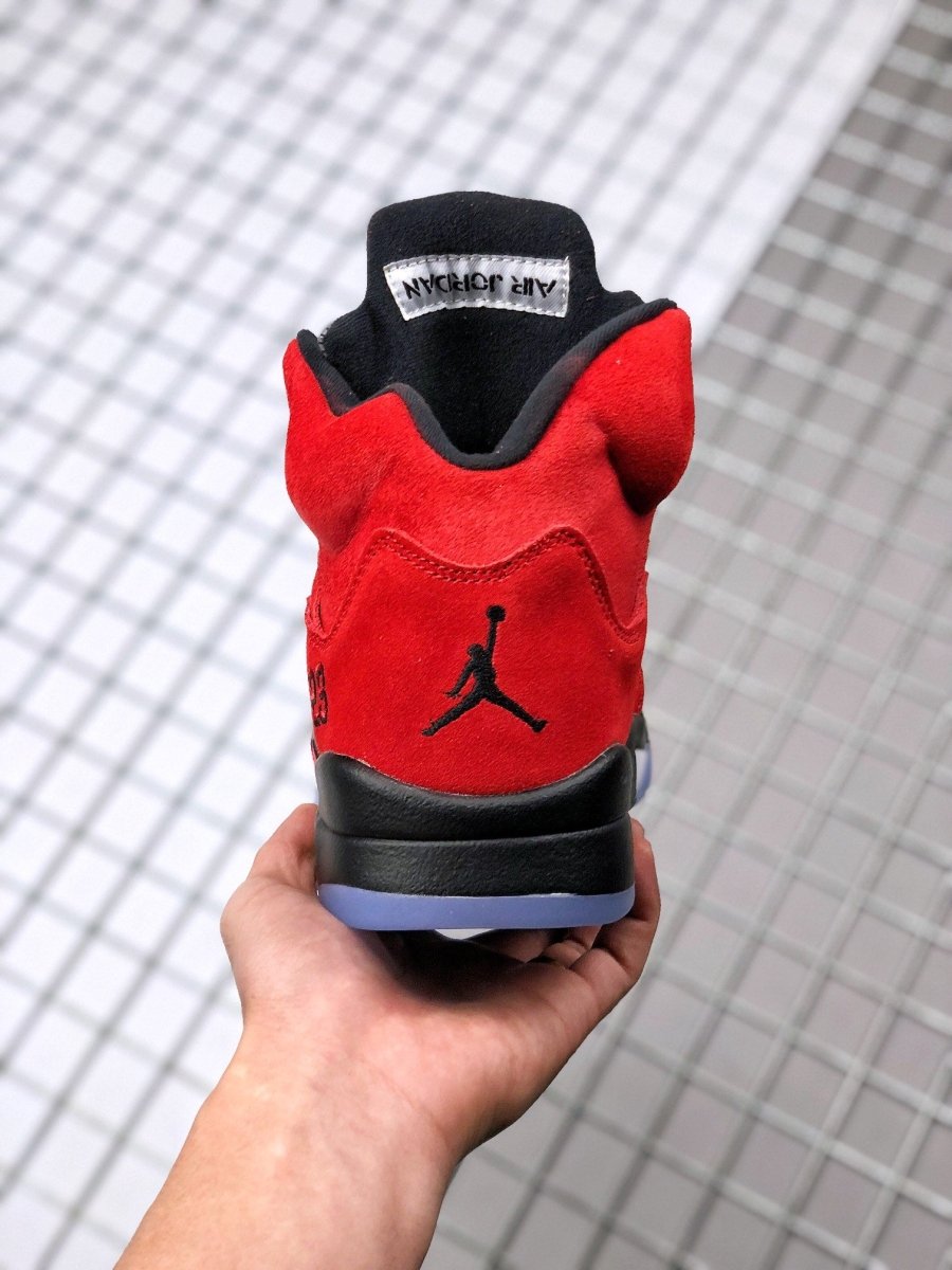 JORDAN 5 Retro - Racing Bull Sneakers - Red Unisex Streetwear Limited Edition
