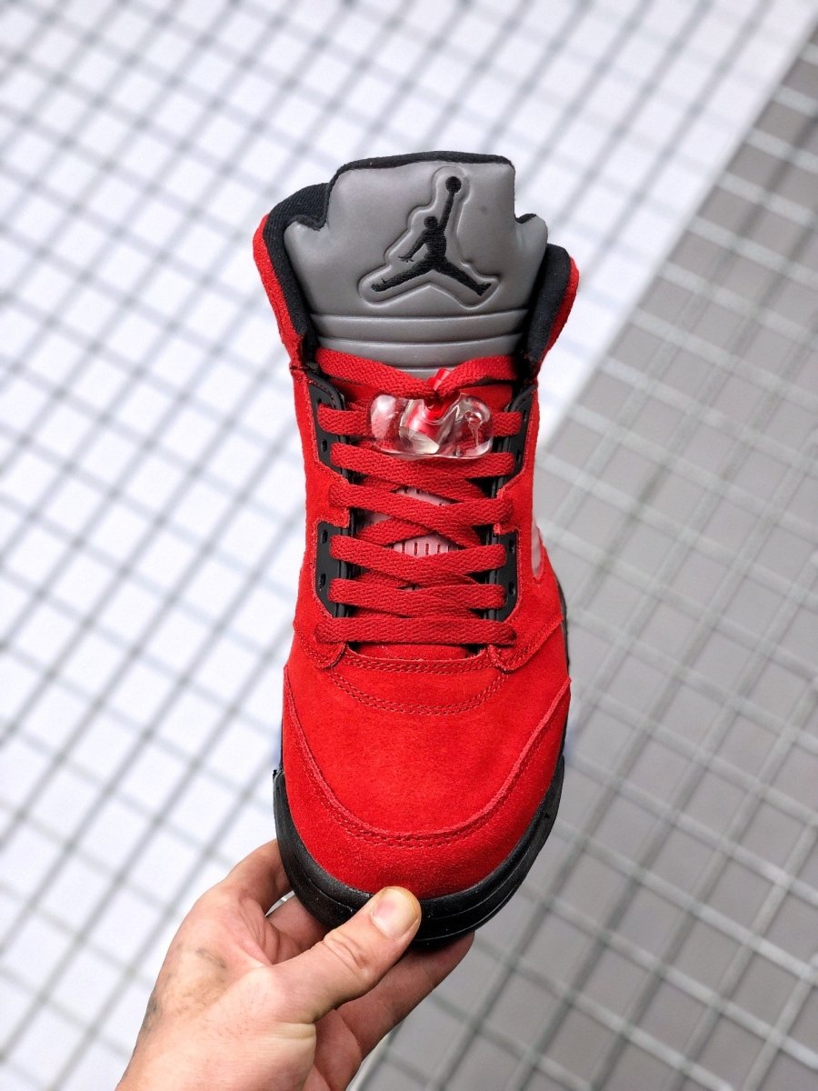 JORDAN 5 Retro - Racing Bull Sneakers - Red Unisex Streetwear Limited Edition