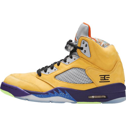 JORDAN 5 Retro - What The Sneakers - Black Unisex Streetwear Limited Edition