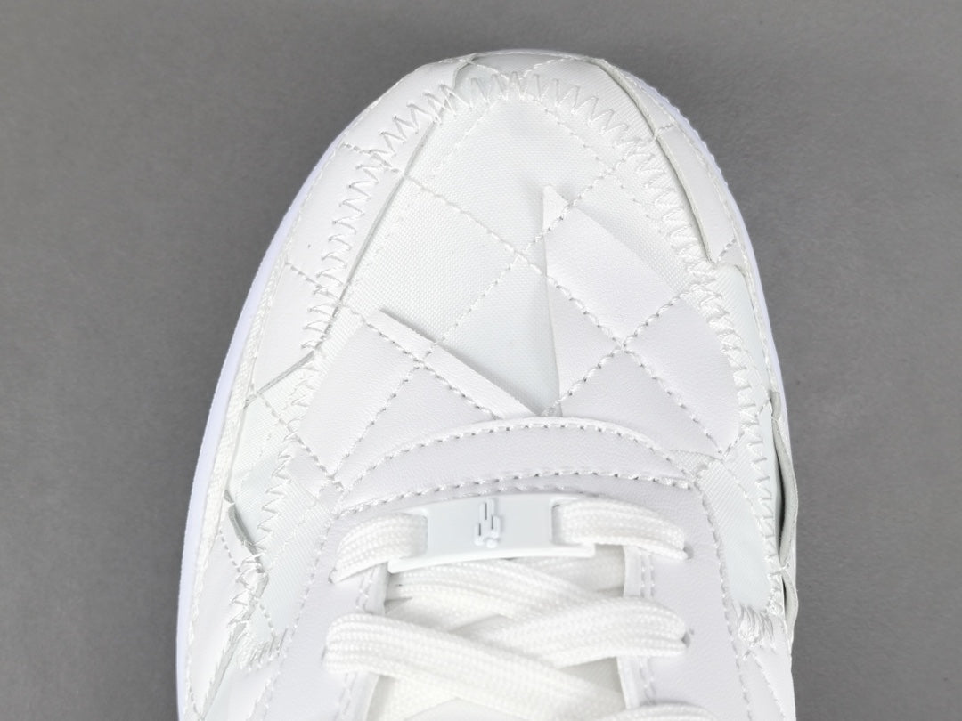 NIKE Air Force 1 - Billie Eilish Triple Sneakers - White Unisex Streetwear Limited Edition - Introducing the Nike Air Force 1 Billie Eilish Triple White, a harmonious fusion of iconic