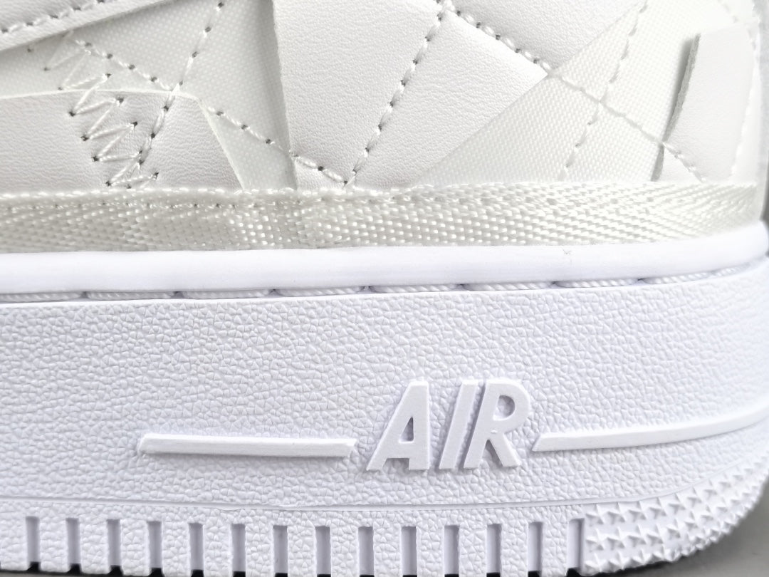 NIKE Air Force 1 - Billie Eilish Triple Sneakers - White Unisex Streetwear Limited Edition - Introducing the Nike Air Force 1 Billie Eilish Triple White, a harmonious fusion of iconic