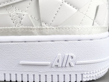 NIKE Air Force 1 - Billie Eilish Triple Sneakers - White Unisex Streetwear Limited Edition - Introducing the Nike Air Force 1 Billie Eilish Triple White, a harmonious fusion of iconic