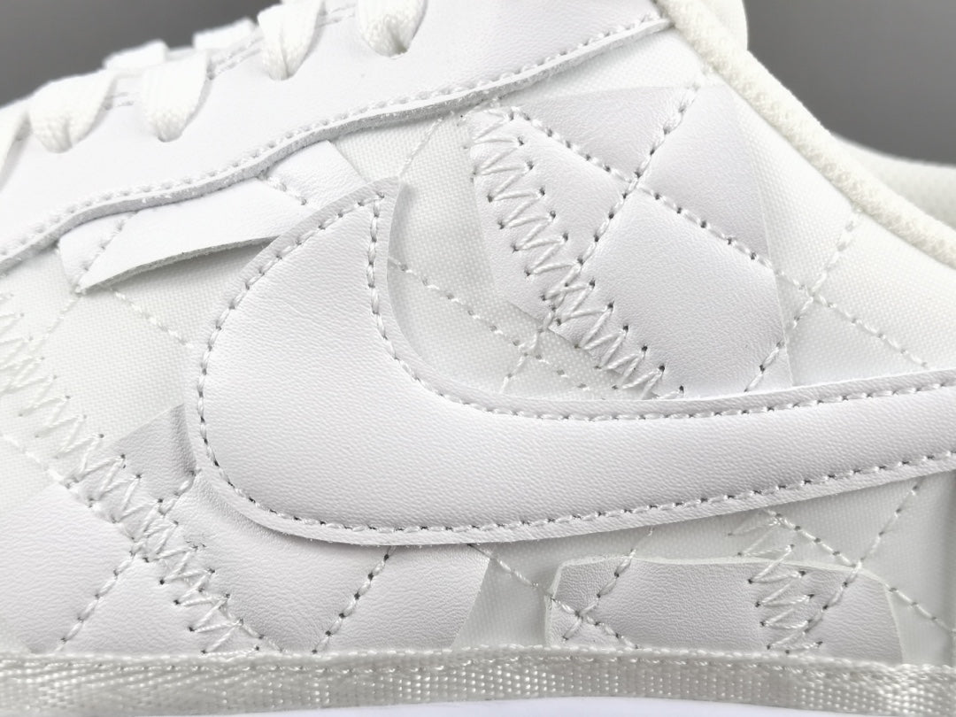 NIKE Air Force 1 - Billie Eilish Triple Sneakers - White Unisex Streetwear Limited Edition - Introducing the Nike Air Force 1 Billie Eilish Triple White, a harmonious fusion of iconic