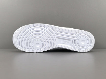NIKE Air Force 1 - Billie Eilish Triple Sneakers - White Unisex Streetwear Limited Edition - Introducing the Nike Air Force 1 Billie Eilish Triple White, a harmonious fusion of iconic
