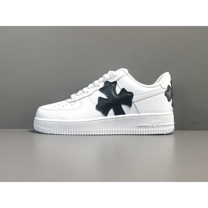 NIKE Air Force 1 - Chrome Hearts - Black Unisex Streetwear Limited Edition