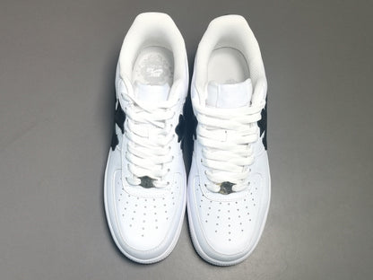 NIKE Air Force 1 - Chrome Hearts - Black Unisex Streetwear Limited Edition