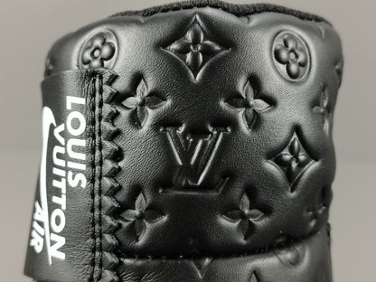 NIKE Air Force 1 - Louis Vuitton Sneakers - Black Unisex Streetwear Limited Edition - Introducing the Air Force 1 Custom Louis Vuitton Black shoes C a remarkable fusion of