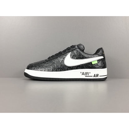 NIKE Air Force 1 - Louis Vuitton Sneakers - Black Unisex Streetwear Limited Edition - Introducing the Air Force 1 Custom Louis Vuitton Black shoes C a remarkable fusion of