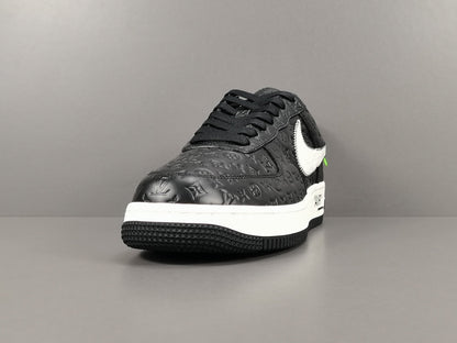 NIKE Air Force 1 - Louis Vuitton Sneakers - Black Unisex Streetwear Limited Edition - Introducing the Air Force 1 Custom Louis Vuitton Black shoes C a remarkable fusion of