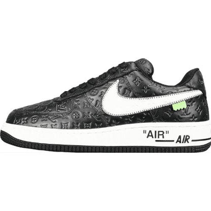 NIKE Air Force 1 - Louis Vuitton Sneakers - Black Unisex Streetwear Limited Edition - Introducing the Air Force 1 Custom Louis Vuitton Black shoes C a remarkable fusion of