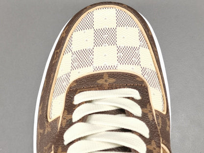 NIKE Air Force 1 - Louis Vuitton Sneakers - Brown Unisex Streetwear Limited Edition - Introducing the Air Force 1 Custom Louis Vuitton Brown shoes C a harmonious blend of