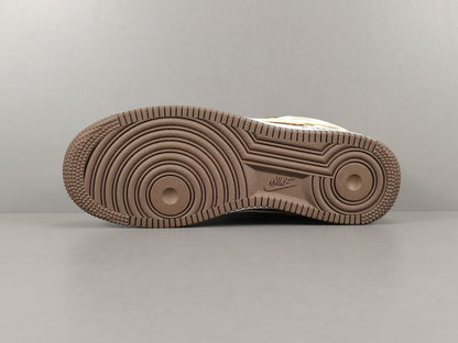 NIKE Air Force 1 - Louis Vuitton Sneakers - Brown Unisex Streetwear Limited Edition - Introducing the Air Force 1 Custom Louis Vuitton Brown shoes C a harmonious blend of