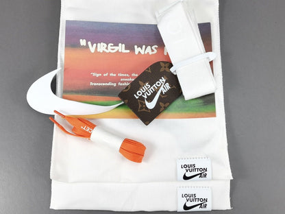 NIKE Air Force 1 - Louis Vuitton Sneakers - Orange Unisex Streetwear Limited Edition - Introducing the Air Force 1 Custom Louis Vuitton Orange shoes C a stunning blend of