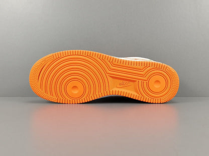 NIKE Air Force 1 - Louis Vuitton Sneakers - Orange Unisex Streetwear Limited Edition - Introducing the Air Force 1 Custom Louis Vuitton Orange shoes C a stunning blend of
