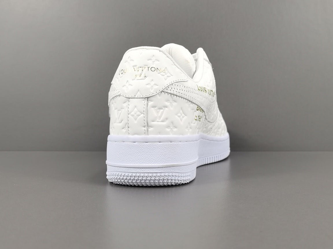 NIKE Air Force 1 - Louis Vuitton Sneakers - White Unisex Streetwear Limited Edition - Introducing the Air Force 1 Custom Louis Vuitton White shoes C a true fusion of
