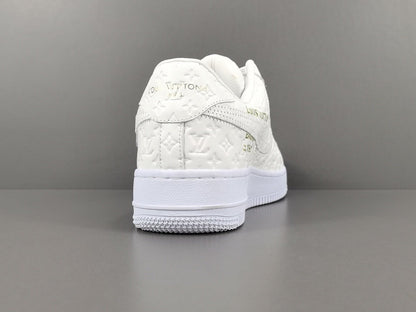 NIKE Air Force 1 - Louis Vuitton Sneakers - White Unisex Streetwear Limited Edition - Introducing the Air Force 1 Custom Louis Vuitton White shoes C a true fusion of