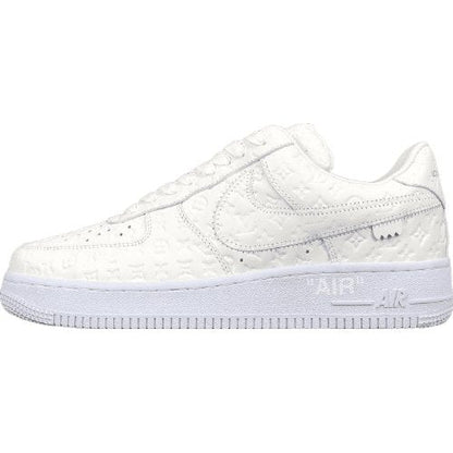 NIKE Air Force 1 - Louis Vuitton Sneakers - White Unisex Streetwear Limited Edition - Introducing the Air Force 1 Custom Louis Vuitton White shoes C a true fusion of