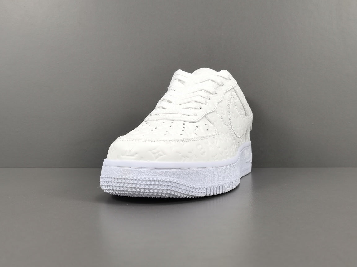 NIKE Air Force 1 - Louis Vuitton Sneakers - White Unisex Streetwear Limited Edition - Introducing the Air Force 1 Custom Louis Vuitton White shoes C a true fusion of