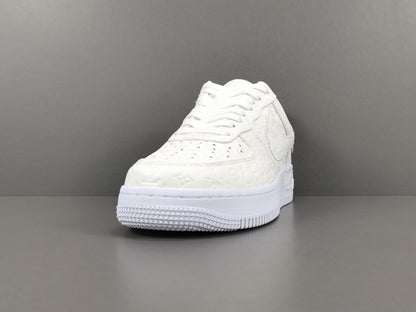 NIKE Air Force 1 - Louis Vuitton Sneakers - White Unisex Streetwear Limited Edition - Introducing the Air Force 1 Custom Louis Vuitton White shoes C a true fusion of