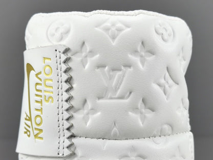 NIKE Air Force 1 - Louis Vuitton Sneakers - White Unisex Streetwear Limited Edition - Introducing the Air Force 1 Custom Louis Vuitton White shoes C a true fusion of
