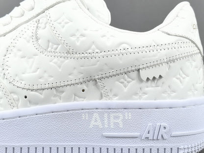 NIKE Air Force 1 - Louis Vuitton Sneakers - White Unisex Streetwear Limited Edition - Introducing the Air Force 1 Custom Louis Vuitton White shoes C a true fusion of