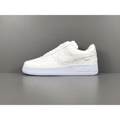 NIKE Air Force 1 - Louis Vuitton Sneakers - White Unisex Streetwear Limited Edition - Introducing the Air Force 1 Custom Louis Vuitton White shoes C a true fusion of