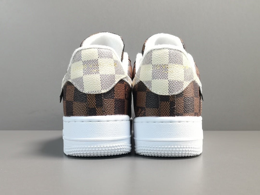 NIKE Air Force 1 - Louls Vultton Brown - - White Unisex Streetwear Limited Edition