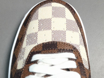 NIKE Air Force 1 - Louls Vultton Brown - - White Unisex Streetwear Limited Edition