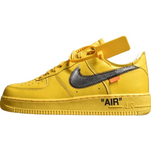 NIKE Air Force 1 - Off-white Ica University Gold Unisex Streetwear Limited Edition