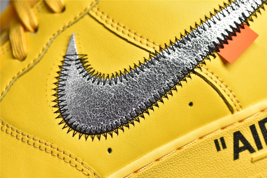 NIKE Air Force 1 - Off-white Ica University Gold Unisex Streetwear Limited Edition