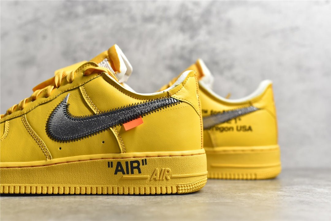 NIKE Air Force 1 - Off-white Ica University Gold Unisex Streetwear Limited Edition