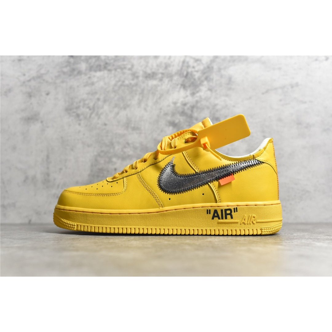 NIKE Air Force 1 - Off-white Ica University Gold Unisex Streetwear Limited Edition