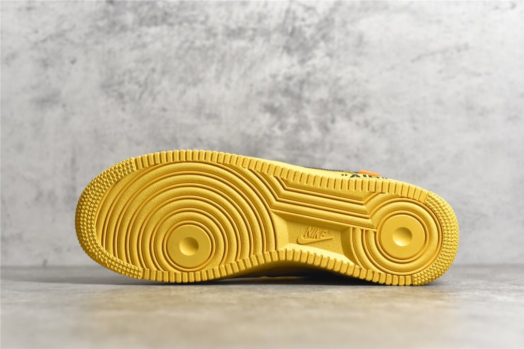 NIKE Air Force 1 - Off-white Ica University Gold Unisex Streetwear Limited Edition