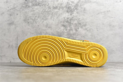NIKE Air Force 1 - Off-white Ica University Gold Unisex Streetwear Limited Edition
