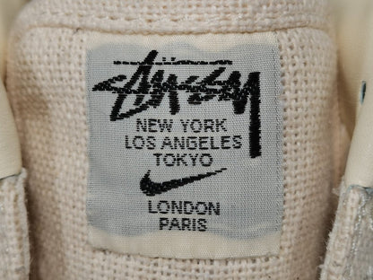 NIKE Air Force 1 - Stussy Fossil Sneakers - Red Unisex Streetwear Limited Edition