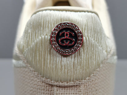 NIKE Air Force 1 - Stussy Fossil Sneakers - Red Unisex Streetwear Limited Edition