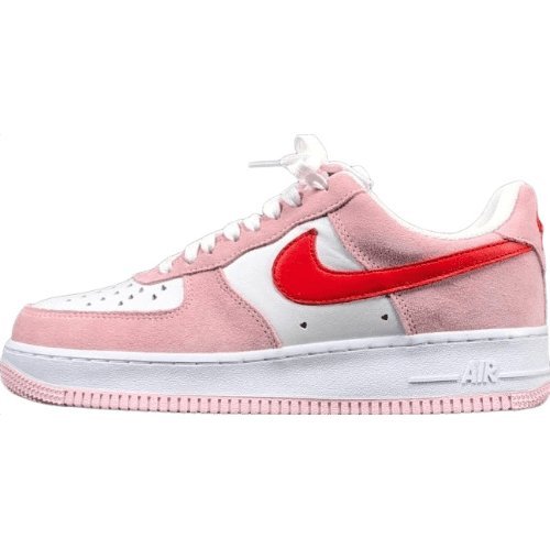 NIKE Air Force 1 - Valentines Day Love Letter Sneakers - White Unisex Streetwear Limited Edition - Introducing the Nike Air Force 1 x Valentine's Day Love Letter edition, a captivating fusion