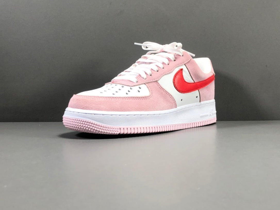 NIKE Air Force 1 - Valentines Day Love Letter Sneakers - White Unisex Streetwear Limited Edition - Introducing the Nike Air Force 1 x Valentine's Day Love Letter edition, a captivating fusion