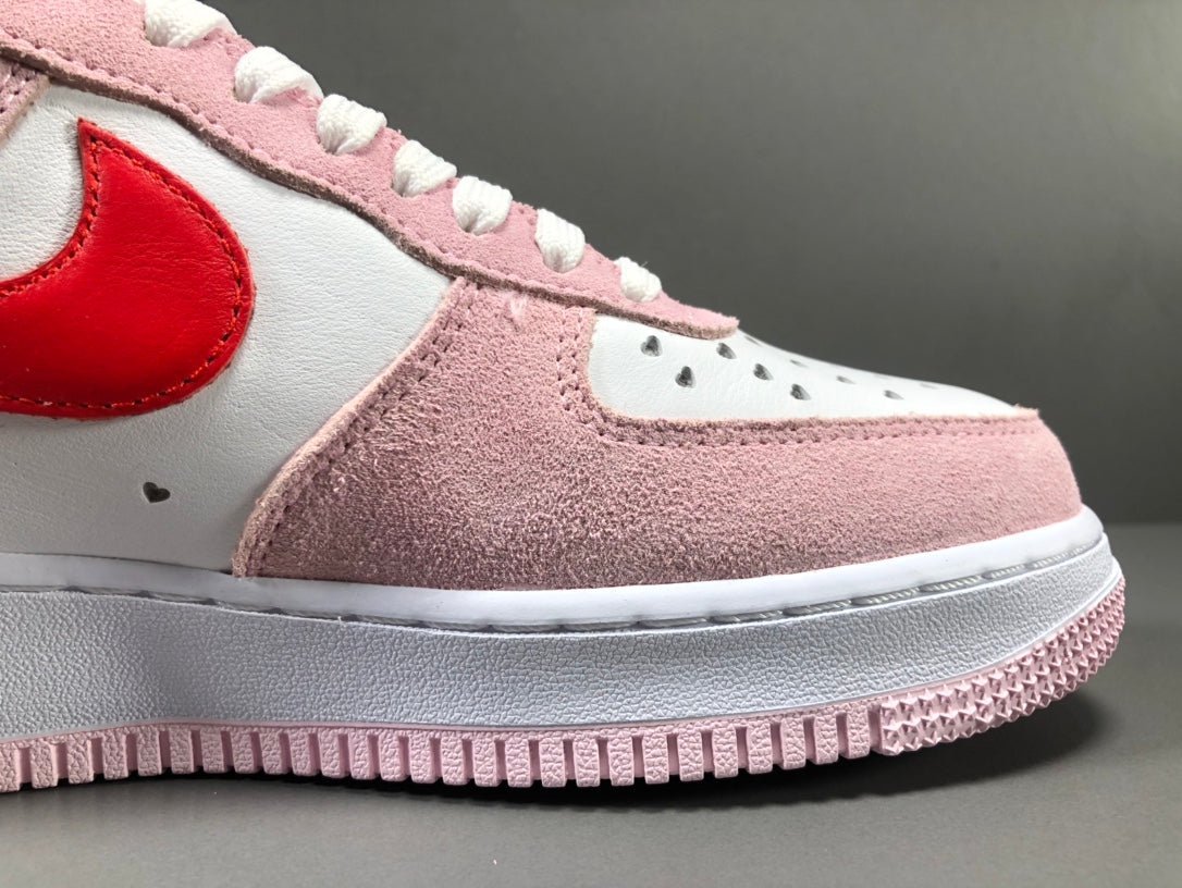 NIKE Air Force 1 - Valentines Day Love Letter Sneakers - White Unisex Streetwear Limited Edition - Introducing the Nike Air Force 1 x Valentine's Day Love Letter edition, a captivating fusion