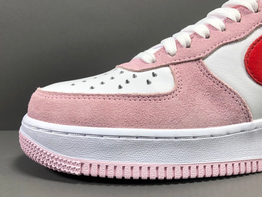 NIKE Air Force 1 - Valentines Day Love Letter Sneakers - White Unisex Streetwear Limited Edition - Introducing the Nike Air Force 1 x Valentine's Day Love Letter edition, a captivating fusion