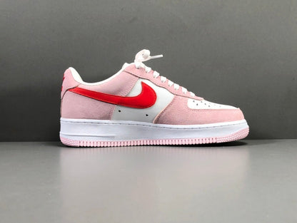 NIKE Air Force 1 - Valentines Day Love Letter Sneakers - White Unisex Streetwear Limited Edition - Introducing the Nike Air Force 1 x Valentine's Day Love Letter edition, a captivating fusion
