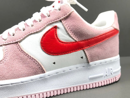 NIKE Air Force 1 - Valentines Day Love Letter Sneakers - White Unisex Streetwear Limited Edition - Introducing the Nike Air Force 1 x Valentine's Day Love Letter edition, a captivating fusion