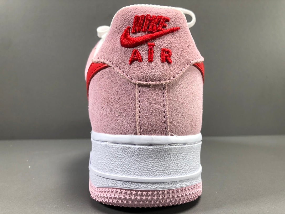NIKE Air Force 1 - Valentines Day Love Letter Sneakers - White Unisex Streetwear Limited Edition - Introducing the Nike Air Force 1 x Valentine's Day Love Letter edition, a captivating fusion