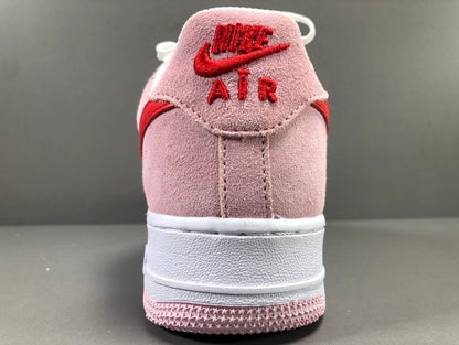 NIKE Air Force 1 - Valentines Day Love Letter Sneakers - White Unisex Streetwear Limited Edition - Introducing the Nike Air Force 1 x Valentine's Day Love Letter edition, a captivating fusion