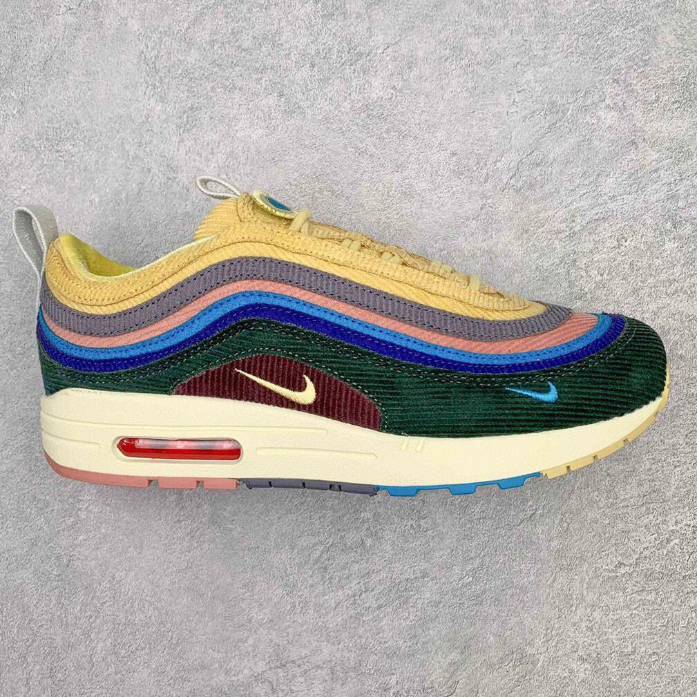 NIKE Air Ma - 1 - 97 - Sean Wotherspoon Jogger Pants - Red Unisex Streetwear Limited Edition