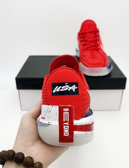 NIKE Air Zoom G.t. Cut - Team Usa Sport Sneakers - Red Unisex Streetwear Limited Edition