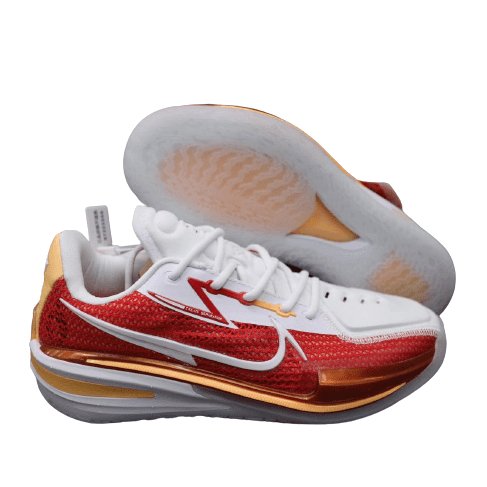 NIKE Air Zoom G.t. Cut - University Red Yellow Sneakers - White Unisex Streetwear Limited Edition