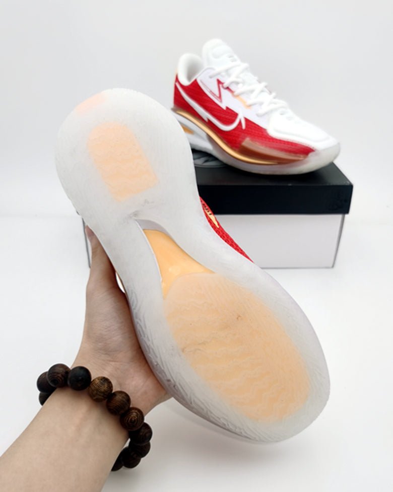 NIKE Air Zoom G.t. Cut - University Red Yellow Sneakers - White Unisex Streetwear Limited Edition